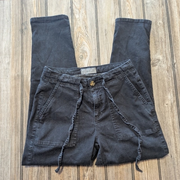 BKE size 26 black jeans with drawstring cord - Picture 5 of 9